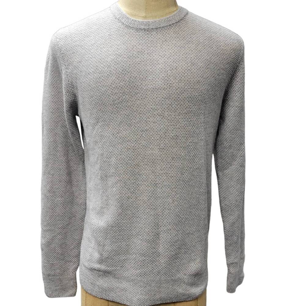 NEW THE MEN'S STORE AT BLOOMINGDALE'S men's wool blend sweater in heather grey